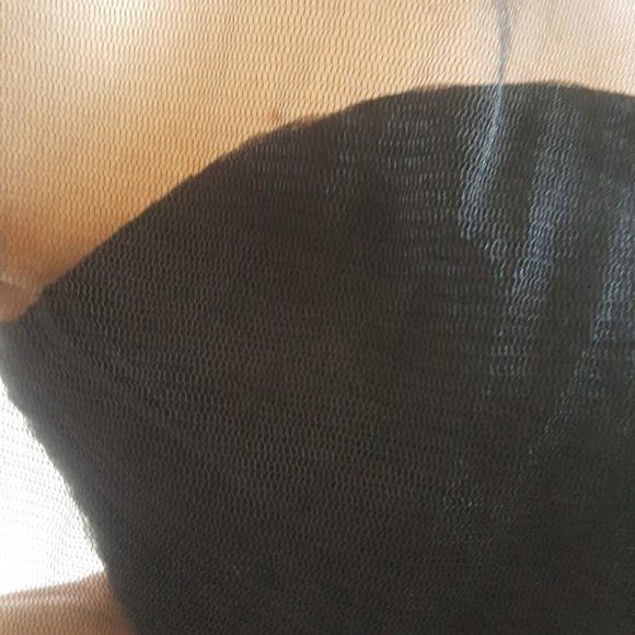 NWT, LIGHT IN THE BOX BLACK RUCHED ONE SHOULDER LAYER TULLE DRESS SIZE  US 8 - Picture 8 of 11